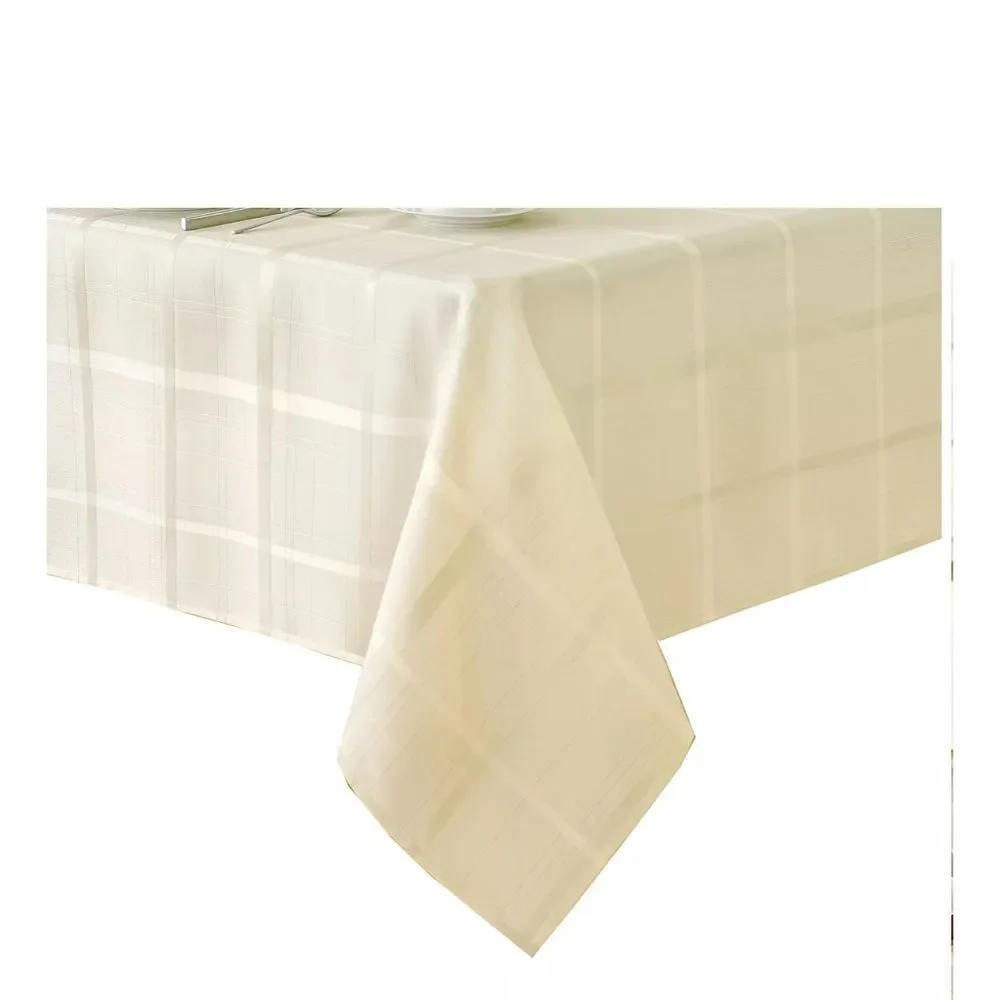 Elegance Plaid Jacquard Woven Tablecloth